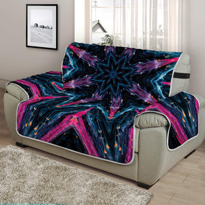 Dark Cloud Kaleidoscope Print Half Sofa Protector