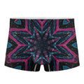 Dark Cloud Kaleidoscope Print Men's Boxer Briefs