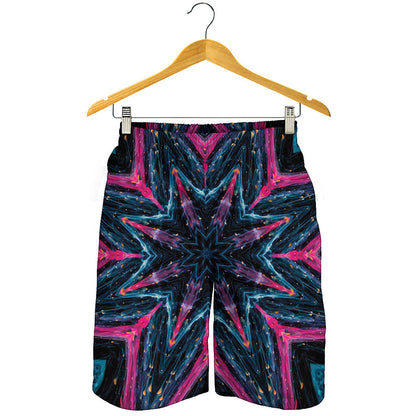 Dark Cloud Kaleidoscope Print Men's Shorts