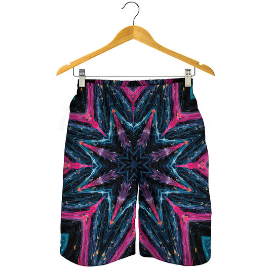 Dark Cloud Kaleidoscope Print Men's Shorts