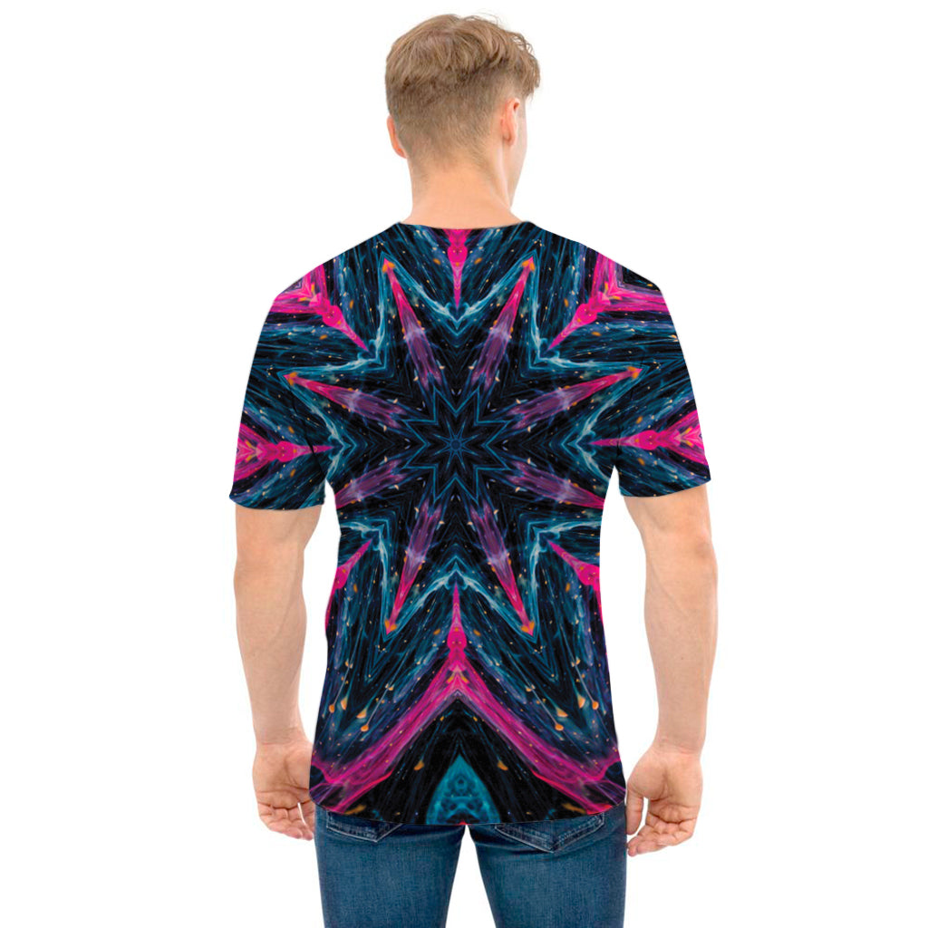 Dark Cloud Kaleidoscope Print Men's T-Shirt