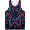 Dark Cloud Kaleidoscope Print Men's Tank Top