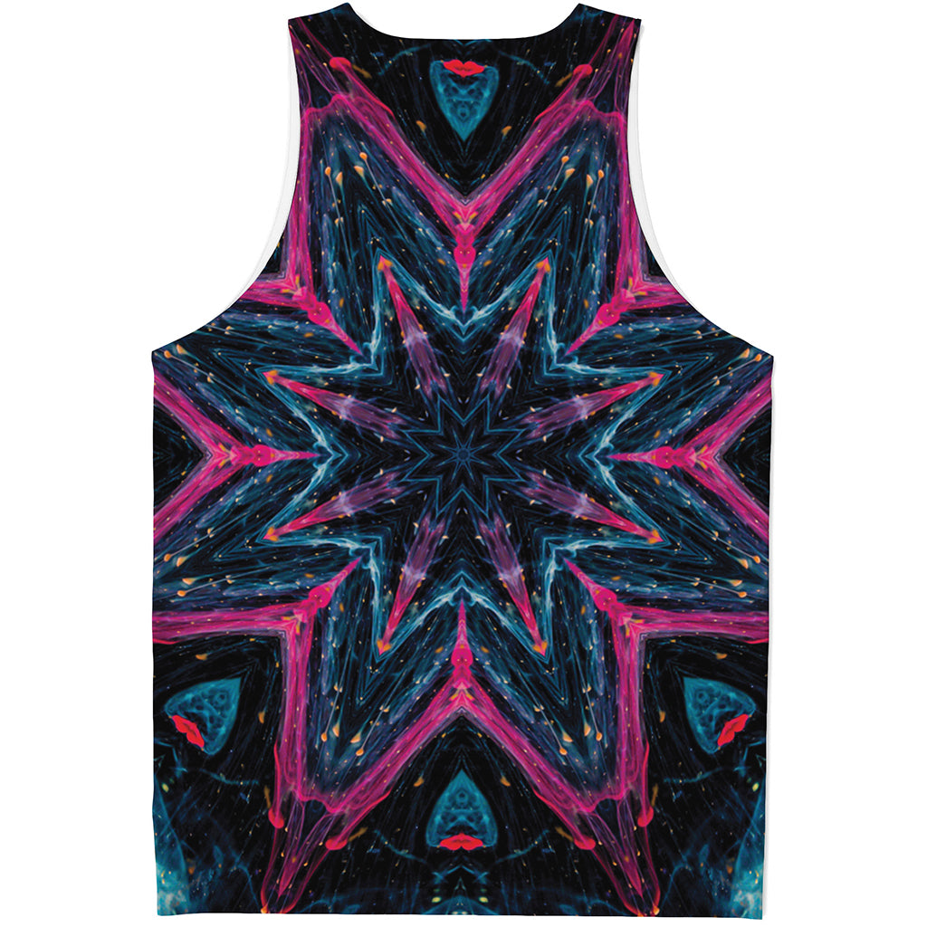 Dark Cloud Kaleidoscope Print Men's Tank Top