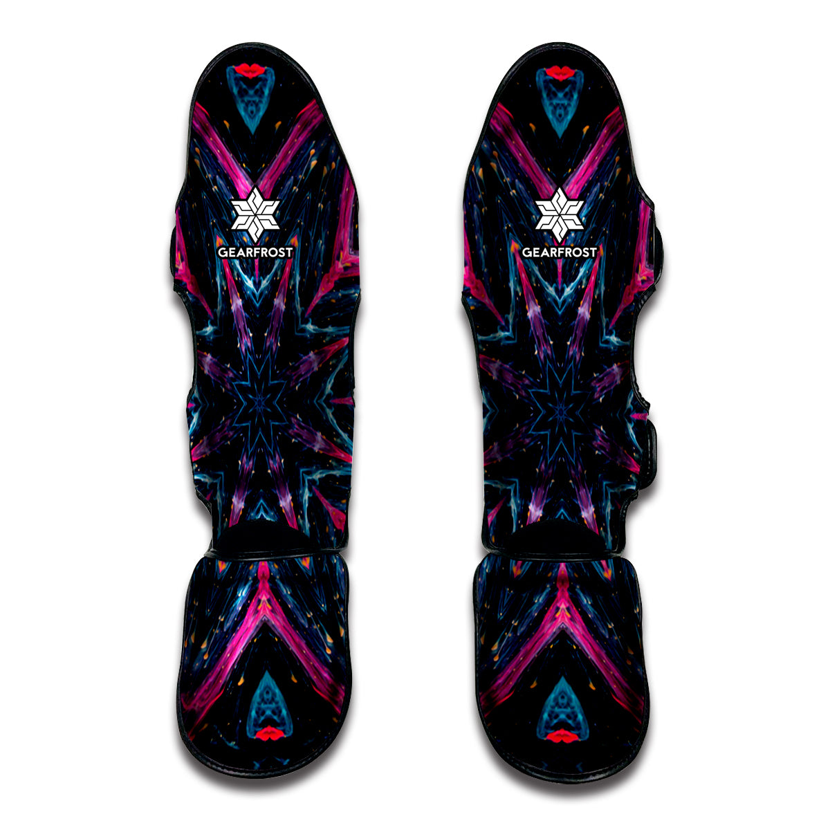 Dark Cloud Kaleidoscope Print Muay Thai Shin Guard