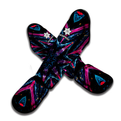 Dark Cloud Kaleidoscope Print Muay Thai Shin Guard
