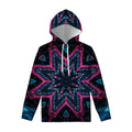 Dark Cloud Kaleidoscope Print Pullover Hoodie