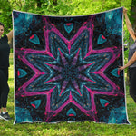 Dark Cloud Kaleidoscope Print Quilt