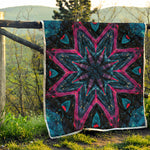 Dark Cloud Kaleidoscope Print Quilt