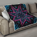 Dark Cloud Kaleidoscope Print Quilt