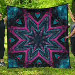 Dark Cloud Kaleidoscope Print Quilt