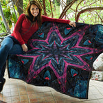 Dark Cloud Kaleidoscope Print Quilt