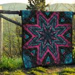 Dark Cloud Kaleidoscope Print Quilt