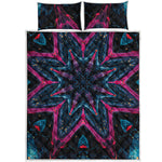 Dark Cloud Kaleidoscope Print Quilt Bed Set