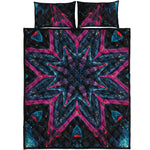 Dark Cloud Kaleidoscope Print Quilt Bed Set