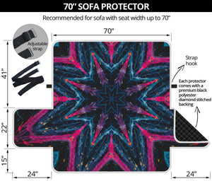 Dark Cloud Kaleidoscope Print Sofa Protector