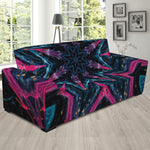 Dark Cloud Kaleidoscope Print Sofa Slipcover