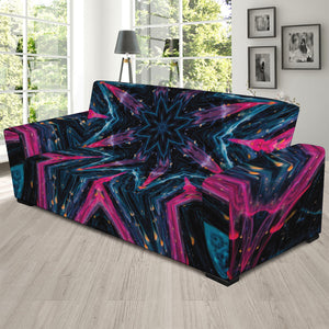 Dark Cloud Kaleidoscope Print Sofa Slipcover