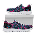 Dark Cloud Kaleidoscope Print White Running Shoes