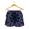 Dark Cloud Kaleidoscope Print Women's Shorts