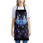 Dark Gemini Zodiac Sign Print Apron