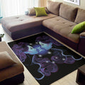 Dark Gemini Zodiac Sign Print Floor Mat