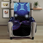 Dark Gemini Zodiac Sign Print Armchair Protector