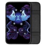 Dark Gemini Zodiac Sign Print Car Center Console Cover