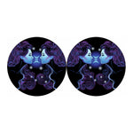 Dark Gemini Zodiac Sign Print Car Coasters