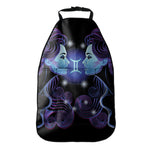 Dark Gemini Zodiac Sign Print Car Seat Organizers