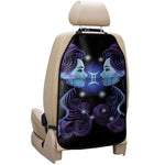 Dark Gemini Zodiac Sign Print Car Seat Organizers
