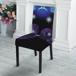 Dark Gemini Zodiac Sign Print Dining Chair Slipcover