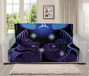 Dark Gemini Zodiac Sign Print Futon Protector