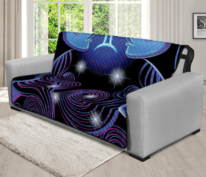 Dark Gemini Zodiac Sign Print Futon Protector