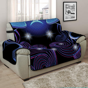 Dark Gemini Zodiac Sign Print Half Sofa Protector