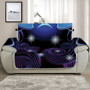 Dark Gemini Zodiac Sign Print Half Sofa Protector