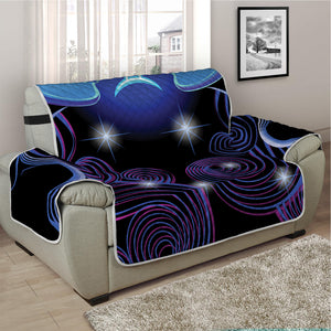 Dark Gemini Zodiac Sign Print Half Sofa Protector