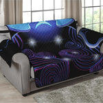 Dark Gemini Zodiac Sign Print Loveseat Protector