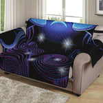 Dark Gemini Zodiac Sign Print Loveseat Protector