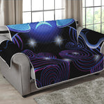 Dark Gemini Zodiac Sign Print Loveseat Protector