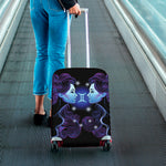 Dark Gemini Zodiac Sign Print Luggage Cover