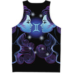 Dark Gemini Zodiac Sign Print Men's Tank Top