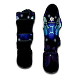 Dark Gemini Zodiac Sign Print Muay Thai Shin Guard