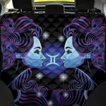 Dark Gemini Zodiac Sign Print Pet Car Back Seat Cover