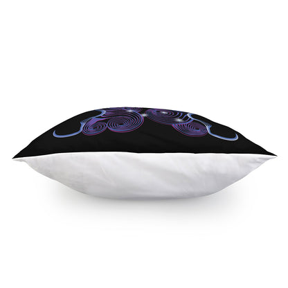 Dark Gemini Zodiac Sign Print Pillow Cover