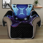 Dark Gemini Zodiac Sign Print Recliner Protector