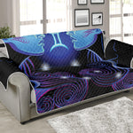 Dark Gemini Zodiac Sign Print Sofa Protector