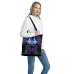 Dark Gemini Zodiac Sign Print Tote Bag