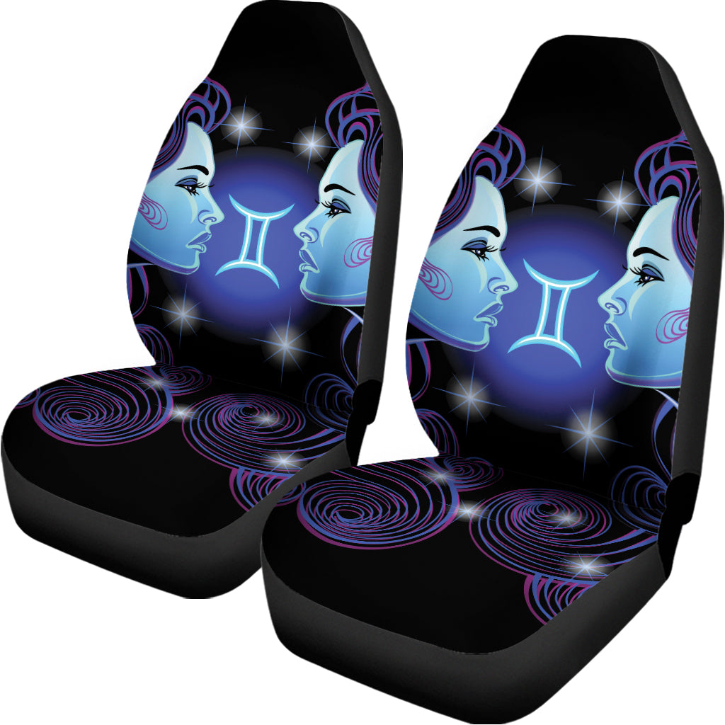 Dark Gemini Zodiac Sign Print Universal Fit Car Seat Covers