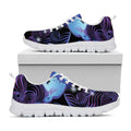 Dark Gemini Zodiac Sign Print White Running Shoes