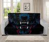 Dark Geometric Wolf Print Futon Protector